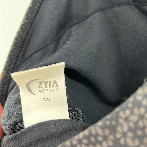 Zyia Active Black Flower Power Bra - Black - XXL - Picture 3 of 6